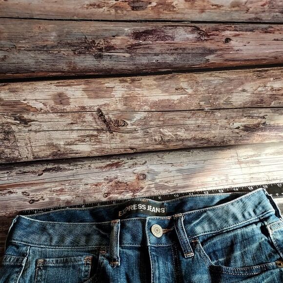 Express Blue Jean Shorts for Women - Picture 6 of 11